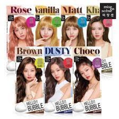 Thuốc Gội Nhuộm Tóc Dạng Bọt Mise En Scène Hello Bubble Trendy Color Limited Edition